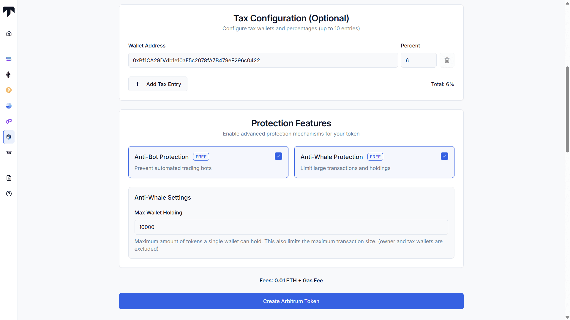 additional security token configuration