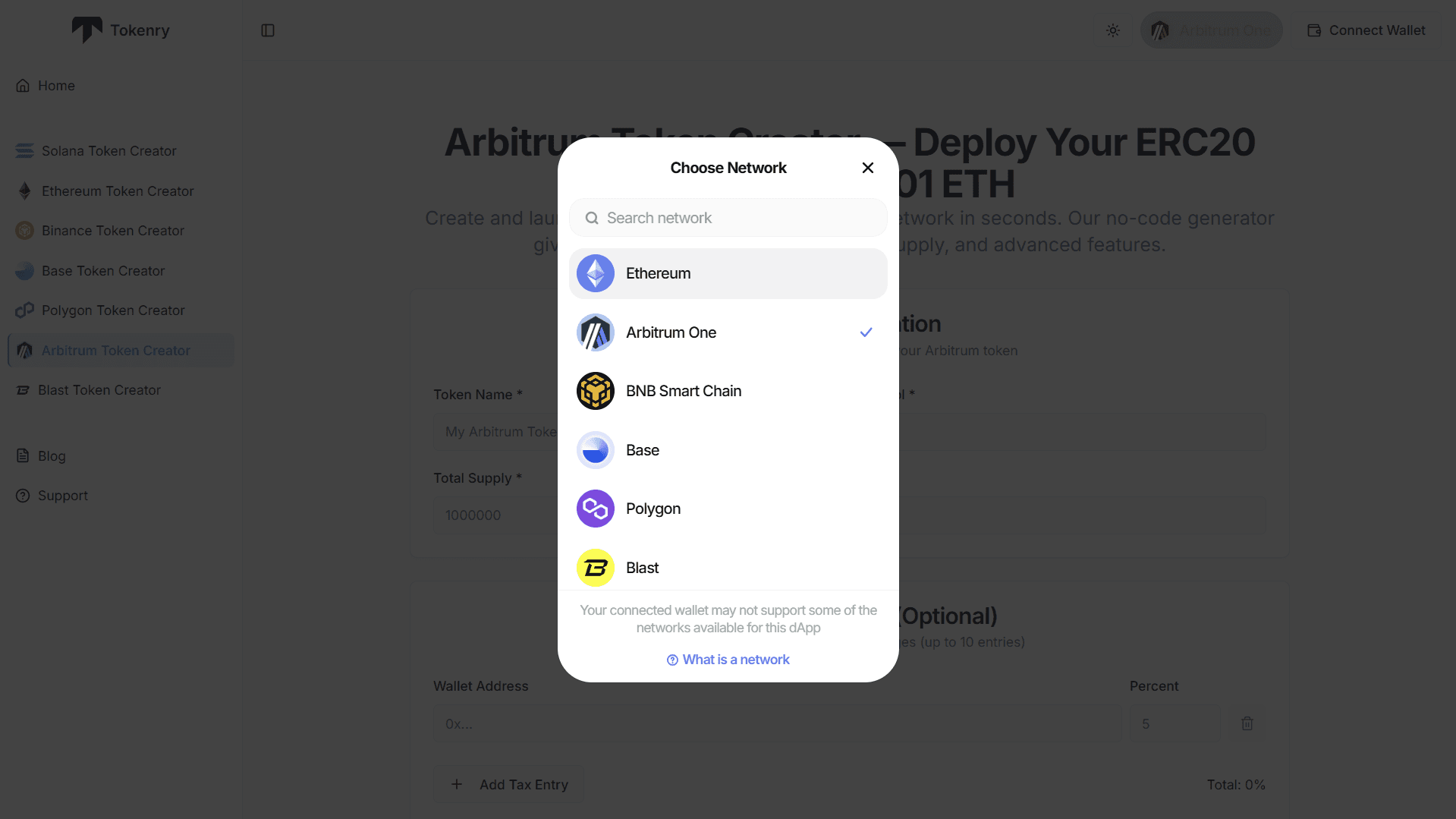 connecting to arbitrum chain